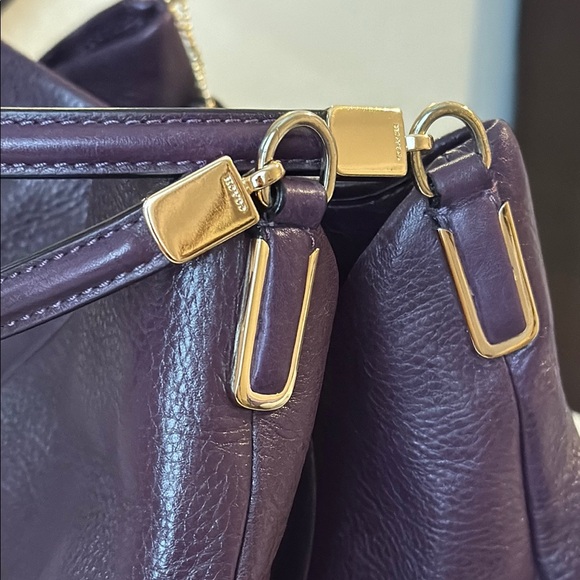 Coach Plum colored pebbled leather Madison Phoebe shoulder bag
Coach H1376-24621 - Picture 5 of 13